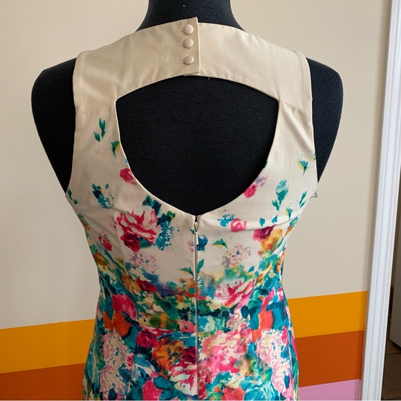 Anthropologie Maeve Tea Garden Floral Sheath Dress - Picture 8 of 10